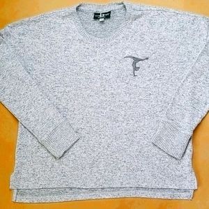 Gymnast Embroidered Gray Sweater Adult XS/Big Girl XL